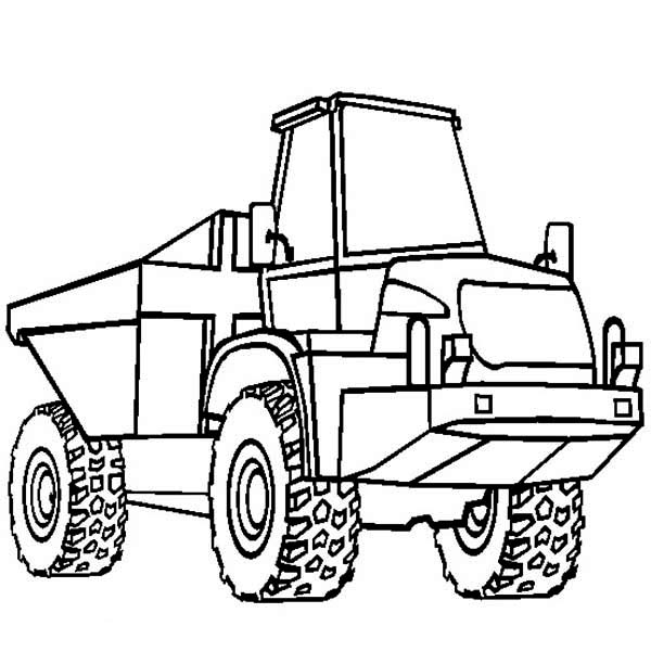 Trucks, : semi-trailer-dump-truck-ready-to-work-coloring-page.jpg
