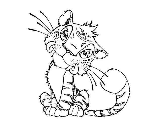 The Croods, : Chunky the Death Cat from the Croods Coloring Page