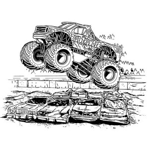 Batman Monster Truck Coloring Page Kids Play Color