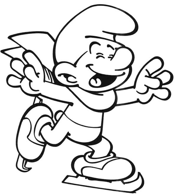 The Smurf, : Hefty Smurf from The Smurf Coloring Page