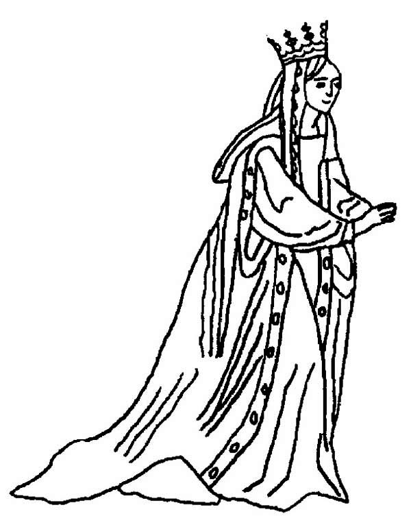 Queen Esther, : Awesome Picture of Queen Esther Coloring Page