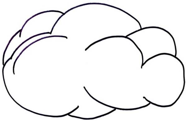 Clouds, : Clouds Protect Us from the Sun Coloring Page