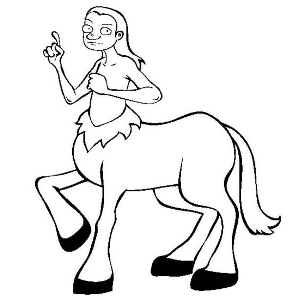 Centaur, : Drawing Centaur Coloring Page
