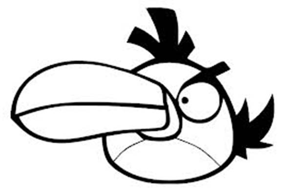 Angry Birds, : Hal the Boomerang Bird in Angry Bird Coloring Page