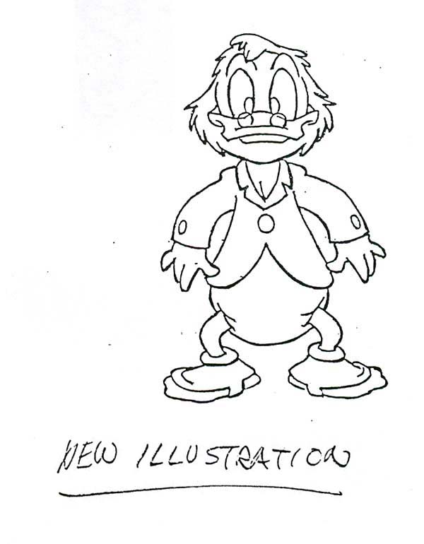 Scrooge Mcduck, : New Illustration of Scrooge Mcduck Coloring Page