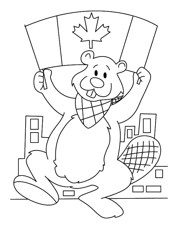 National Canada Day, : Image of National Canada Day Coloring Pages