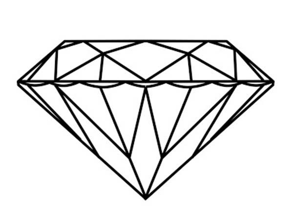 Diamond Shape, : Beautiful Diamond Shape Coloring Pages