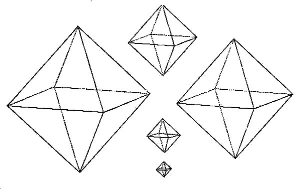 Diamond Shape, : Diamond Shape in Sizes Coloring Pages