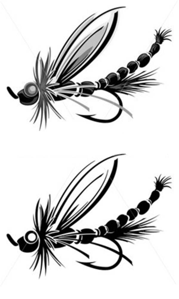 Fishing Lures, : Dragonfly Shaped Fishing Lure Coloring Pages