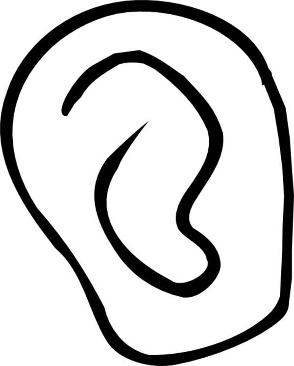 Ear, : Ear Catching Sound Coloring Pages