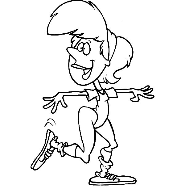 Exercise, : Fun Aerobics Exercise Coloring Pages
