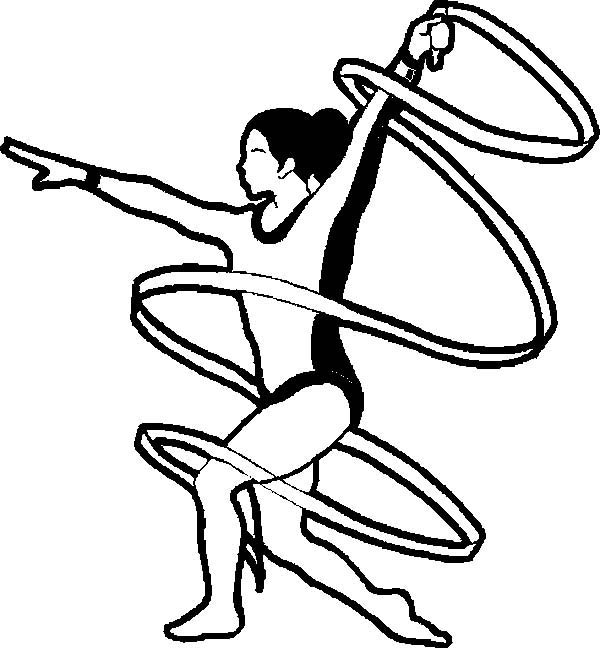 Exercise, : Gymnastic Exercise Coloring Pages