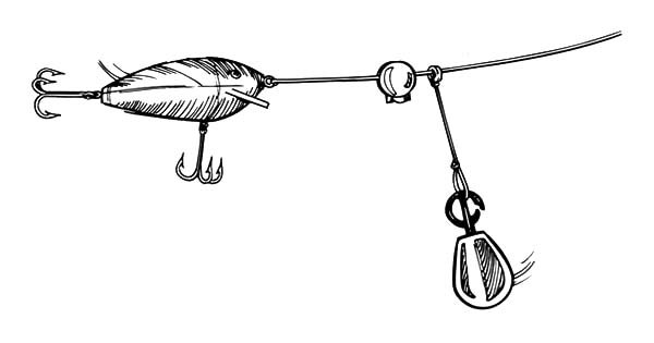 Fishing Lures, : Snap Loc River Fishing Lure Coloring Pages