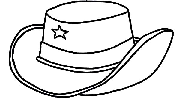 Cowboy Hat, : Texas Cowboy Hat Coloring Pages